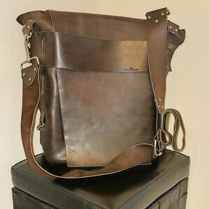 Colsen Keane Large Brown Leather Satchel